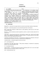 SECTION 10 FOUNDATIONS TABLE OF CONTENTS [TO BE FURNISHED WHEN SECTION IS FINALIZED] - FOUNDATIONS