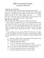 diễn văn khai giảng 09-10