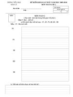 Đề khảo sát đầu năm lớp 2 năm 2009-2010