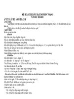 Kế hoạch bộ mon K 8 ( năm học 2010-2011)