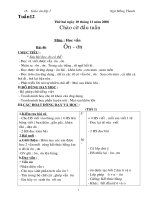 GIÁO ÁN LỚP 1 TUẦN 12