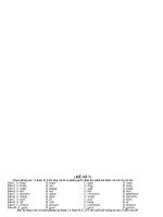 Đề thi Thử TN 12 và Đề ôn thi ĐH có đáp án