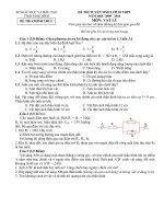 ĐỀ VÀ ĐÁP ÁN VẬT LÝ TS 10 (2009-2010)