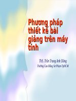 Phương pháp thiết kế bài giảng trên máy tính