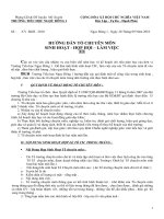 Huong dan sinh hoat to chuyen mon nha truong