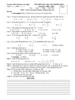 Đề thi - Đáp án Toán 8 (NH2009_2010)