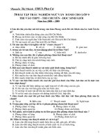 Đề trắc nghiệm và đề thi HSG