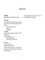 CHuẩn hương trình hóa học THCS