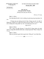 Đề thi văn chuyên-10 đáp án