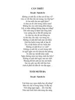 NHỮNG BÀI THƠ PHỔ NHẠC II