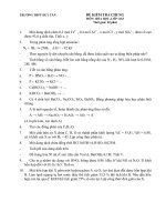 Kiểm tra HKII Hóa 11