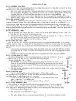 Một số bài tập tự luận hay về dao động