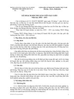 Kế hoạch hội thi GV dạy giỏi