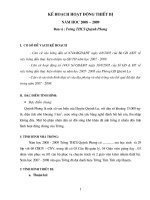 Sổ kế hoạch hoạt động thiết bị