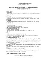 Các tư thê vận động trong chiến đấu