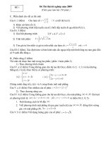 25 Đề & ĐA thi thử TN 2008 - 2009