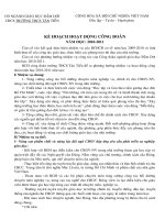 Kế hoạch CĐ năm học 2010-2011