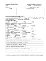 bai kiem tra so 3 anh 8