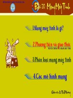 tiết 38: mạng máy tính