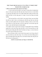 THỰC TRẠNG BỘ MÁY QUẢN LÝ CỦA CÔNG TY TNHH NN MỘT THÀNH VIÊN CƠ KHÍ HÀ NỘI