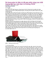 Sử dụng giáo án điện tử để nâng cao hiệu quả giảng dạy