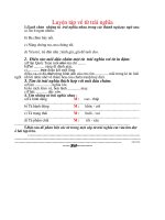 Luyện tập t­ù trái nghĩa