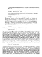 Decolorization of Dye with Iron Oxide Catalysed Decomposition of Hydrogen Peroxide