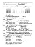 đề kiểm tra 15'''' - sinh 12 cơ bản- có đáp án