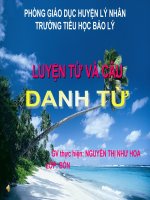 LTVC lớp 4 - Danh từ