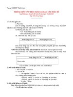 cau truc giao an mon Toan