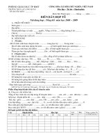 Mẫu tổng kết tổ ( Học kỳ và năm học)