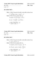 DE KIEM TRA TRUONG CHUYEN