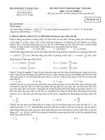 ĐỀ THI TUYỂN SINH ĐẠI HỌC NĂM 2010 Môn: VẬT LÍ; KHỐI A mã đề 716 