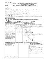 Giải tich 12: Tiết 1