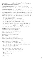 Chuyên đề: Hằng đẳng thức & Ứng dụng