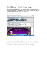 Thiết kế Banner với Flash Website Desige
