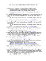 150 câu hỏi ôn thi ĐH