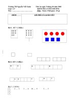 KIỂM TRA CUỐI CHƯƠNG