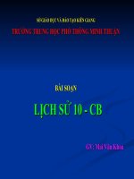 Lịch sử 10CB- Bài 5. Trung Quốc PK (t2)