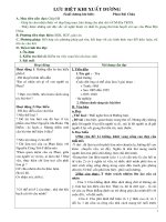 Luu biet khi xuat duong