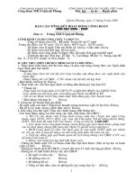 Báo cáo và kế hoạch HĐ Công đoàn 09-10