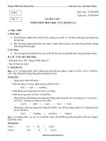 GIÁO ÁN TỰ CHỌN HÓA 9