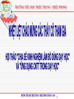 HỘI THẢO LAM ĐDDH VÀ THIÊT KẾ BGĐT