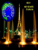 Bài 20.MỘT SỐ NƯỚC CHÂU ÂU