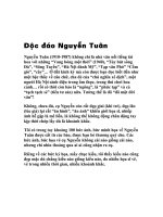 Doc dao Nguyen Tuan va Chan dung