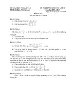 ĐỀ THI TUYỂN SINH LỚP 10 NĂM HỌC 2009 - 2010 TỈNH BÀ RỊA VŨNG TÀU