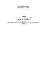 PPCT chuan kien thuc Tieng Phap THPT