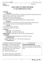 Giáo án HH11CB tuần 6-10