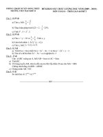 ĐỀ-ĐÁP ÁN THI KS TOÁN 8 09-10
