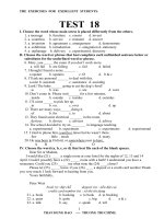 BAI TAP BOI DUONG HSG AV8 ( TEST 18 - TEST 19)